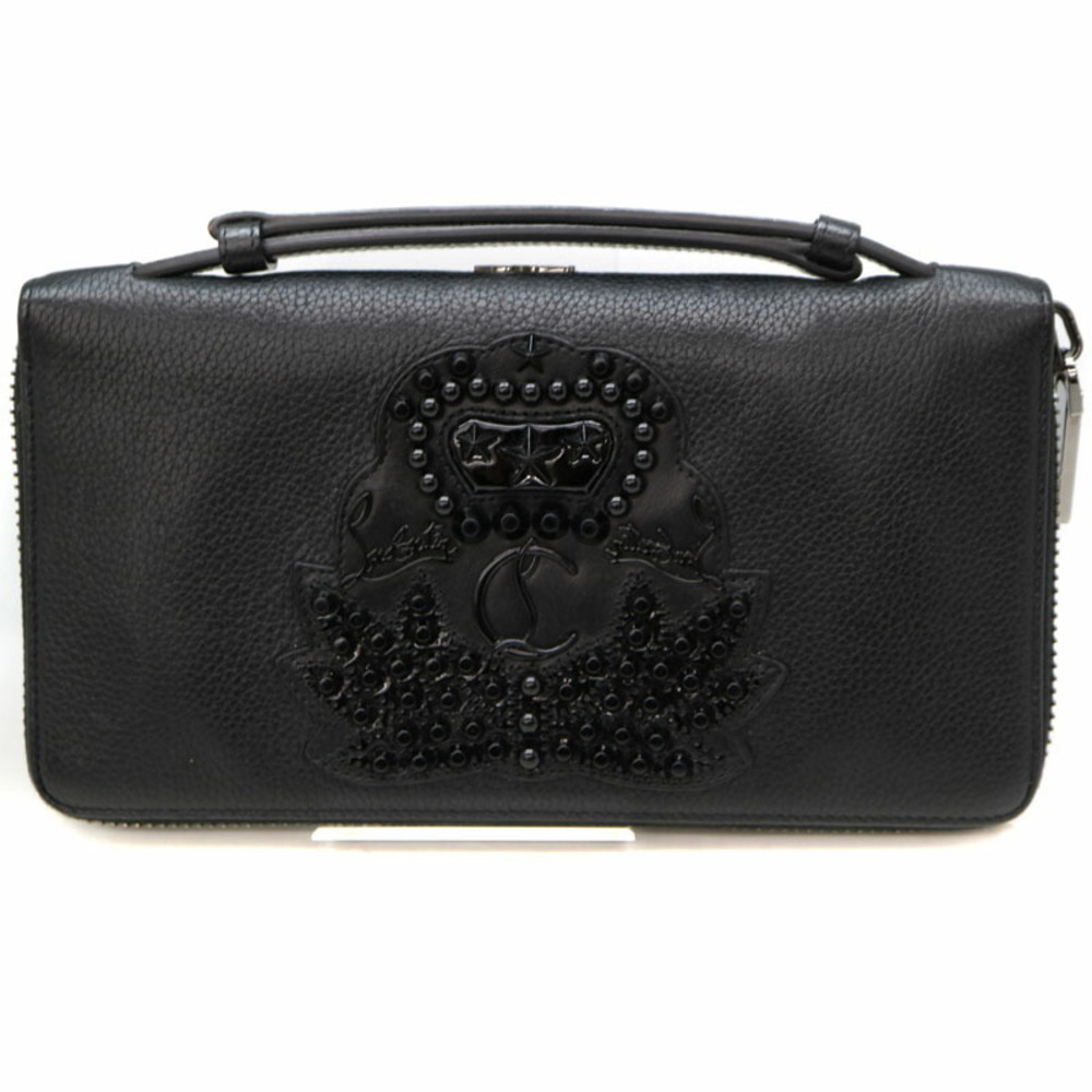 Christian Louboutin Panettone Wallet XL Leather Black